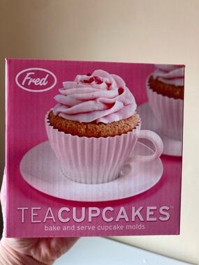 Fred Pink Teacup Cupcake Molds